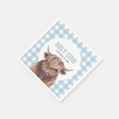 Serviette En Papier Saint Vache Je suis un bleu Plaid Plaques de papie (Coin)