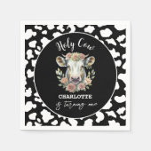 Serviette En Papier Saint Vache Je suis une vache fille 1er anniversai (Devant)