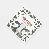 Serviette En Papier Saint vache Je suis une vache Imprimer l'anniversa (Coin)