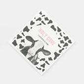 Serviette En Papier Saint vache Je suis une vache Imprimer l'anniversa (Coin)