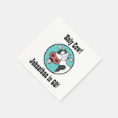 Serviette En Papier Saint Vache Personnalisé 60e anniversaire de fête  (Coin)
