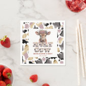 Serviette En Papier Saint-Vache Rustique Baby shower Party (En situation)
