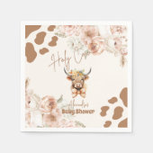 Serviette En Papier Saint-Vache Végétation Highland Vache Baby shower (Devant)