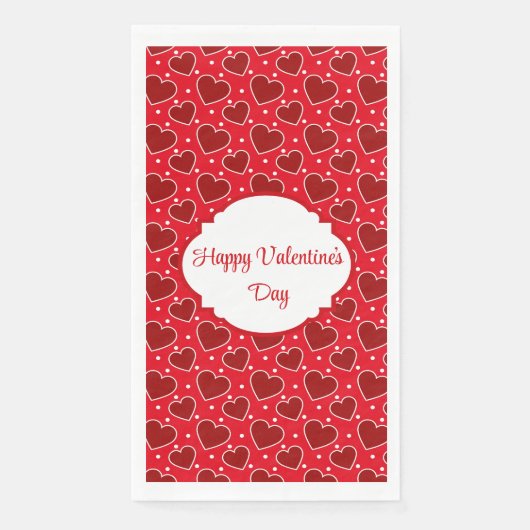 Serviette En Papier Saint-Valentin  (Devant)