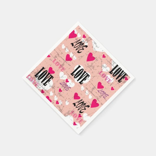 Serviette En Papier Saint Valentin Amour (Coin)