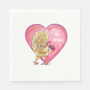 Serviette En Papier Saint-Valentin au poulet