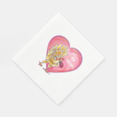 Serviette En Papier Saint-Valentin au poulet (Coin)
