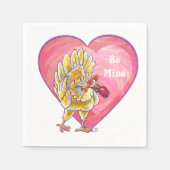 Serviette En Papier Saint-Valentin au poulet (Devant)