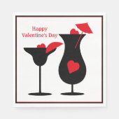 Serviette En Papier Saint Valentin Cocktails Simple Party (Devant)