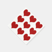 Serviette En Papier Saint Valentin Coeur (Coin)