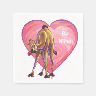 Serviette En Papier Saint-Valentin de chameau