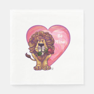 Serviette En Papier Saint-Valentin des Lions