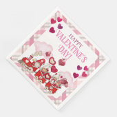 Serviette En Papier Saint-Valentin en train (Coin)