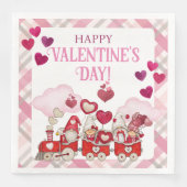 Serviette En Papier Saint-Valentin en train (Devant)