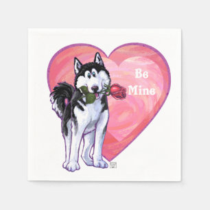 Serviette En Papier Saint-Valentin enrouée