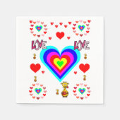 Serviette En Papier Saint Valentin Napkin (Devant)