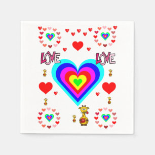 Serviette En Papier Saint Valentin Napkin