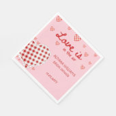 Serviette En Papier Saint-Valentin Rétro L'amour est dans l'Air Fête d (Coin)