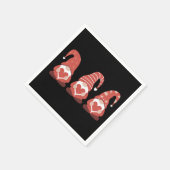Serviette En Papier Saint Valentin Trois mignons Gnomes qui tiennent l (Coin)