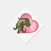 Serviette En Papier Saint Valentin Tyrannosaurus (Coin)