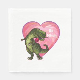Serviette En Papier Saint Valentin Tyrannosaurus