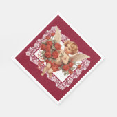 Serviette En Papier Saint-Valentin vintage (Coin)