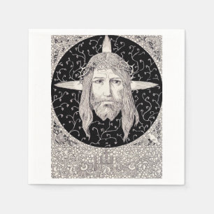 Serviette En Papier Saint Visage de Jésus-Christ