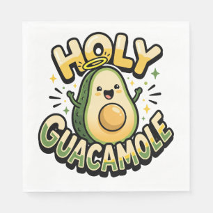Serviette En Papier Sainte Guacamole Mignonne Avocat Kawaii