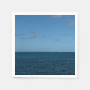 Serviette En Papier Sainte-Lucie Horizon Océan Bleu