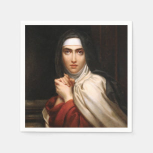 Serviette En Papier Sainte Thérèse d'Avila Réformatrice et Maîtresse d