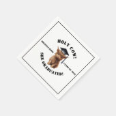 Serviette En Papier Sainte vache ! Fête de fin d'études (Coin)