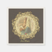 Serviette En Papier Sainte Vierge Marie avec Enfant Jésus (Devant)