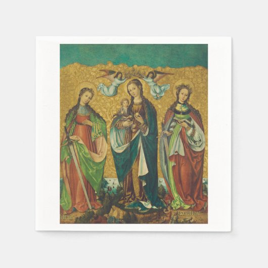 Serviette En Papier Saints Perpetua et Felicity (Devant)
