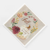 Serviette En Papier Saison Automne Moisson Automne Thanksgiving Citrou (Coin)