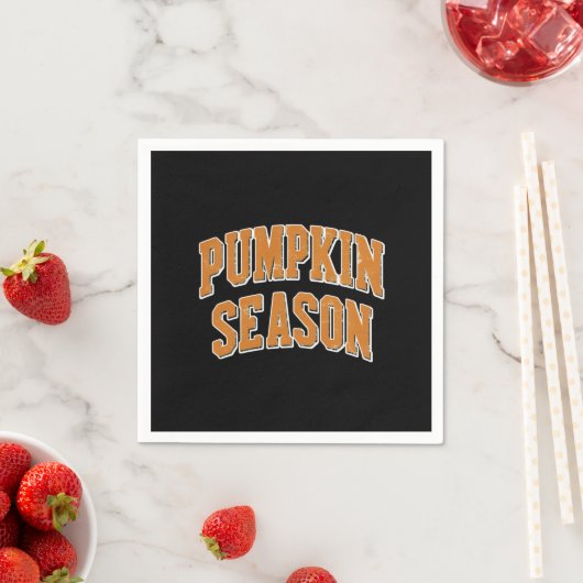 Serviette En Papier Saison Citrouille Rétro mignon cadeau automne Hall (En situation)