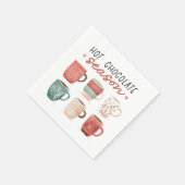 Serviette En Papier Saison de chocolat chaud (Coin)