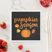 Serviette En Papier Saison de citrouille automne (En situation)