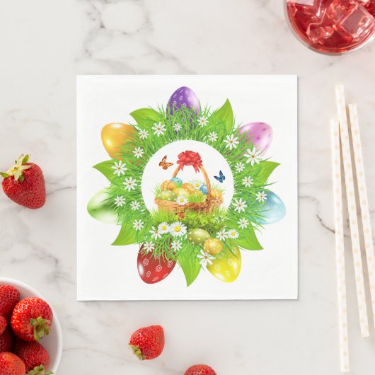 Serviette En Papier Saison de Pâques (En situation)