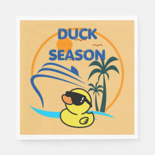 Serviette En Papier Saison du canard en caoutchouc