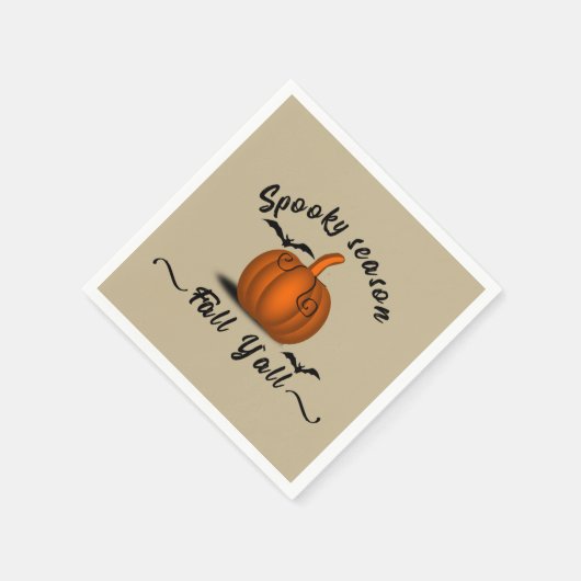 Serviette En Papier saison éffrayante automne yall (Coin)