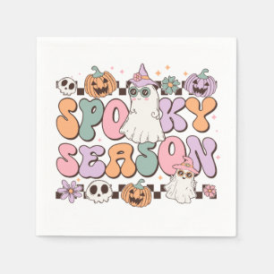 Serviette En Papier Saison Éffrayante des fantômes d'Halloween