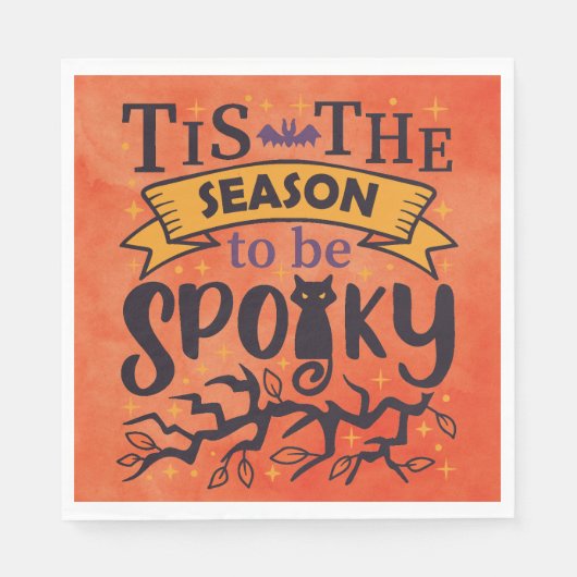 Serviette En Papier Saison Éffrayante Halloween (Devant)