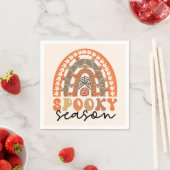 Serviette En Papier Saison éffrayante Halloween Rainbow Fall (En situation)