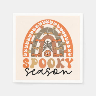 Serviette En Papier Saison éffrayante Halloween Rainbow Fall