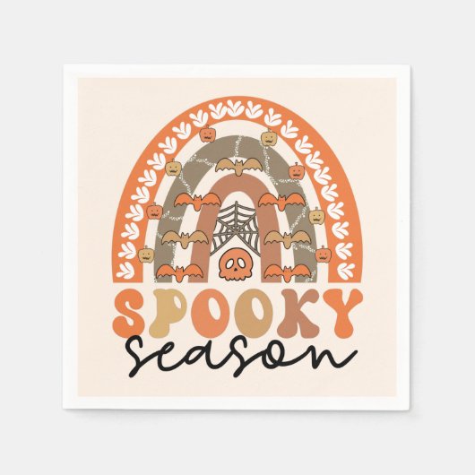Serviette En Papier Saison éffrayante Halloween Rainbow Fall (Devant)