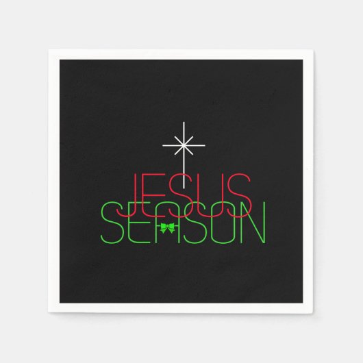 Serviette En Papier Saison Jésus (Devant)