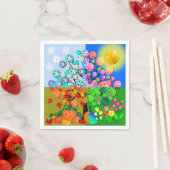 Serviette En Papier Saison Toujours Pickleball hiver printemps été aut (En situation)