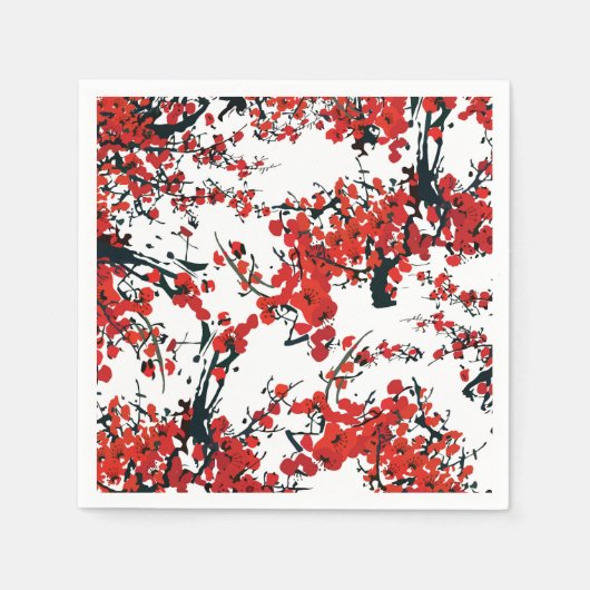 Serviette En Papier Sakura Papier Napkin (Devant)