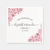 Serviette En Papier Sakura Wedding – Cherry Blossom Theme (Devant)