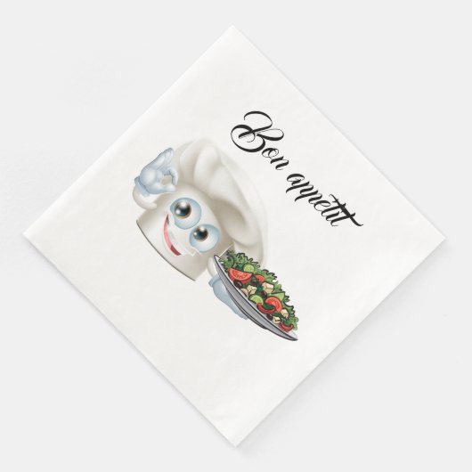 Serviette En Papier Salade Chefs (Coin)